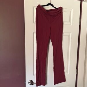 Aritzia Deep Red Leggings